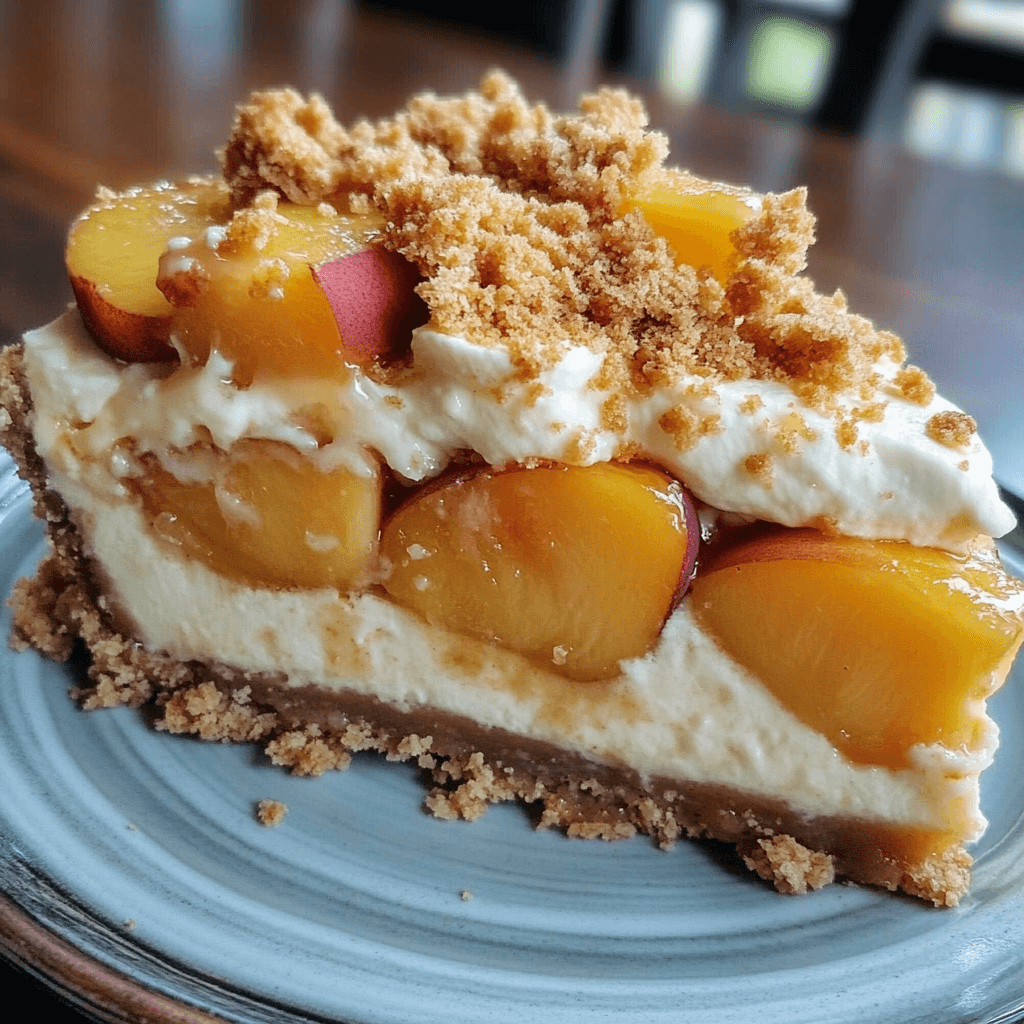 Peach Cobbler Cheesecake