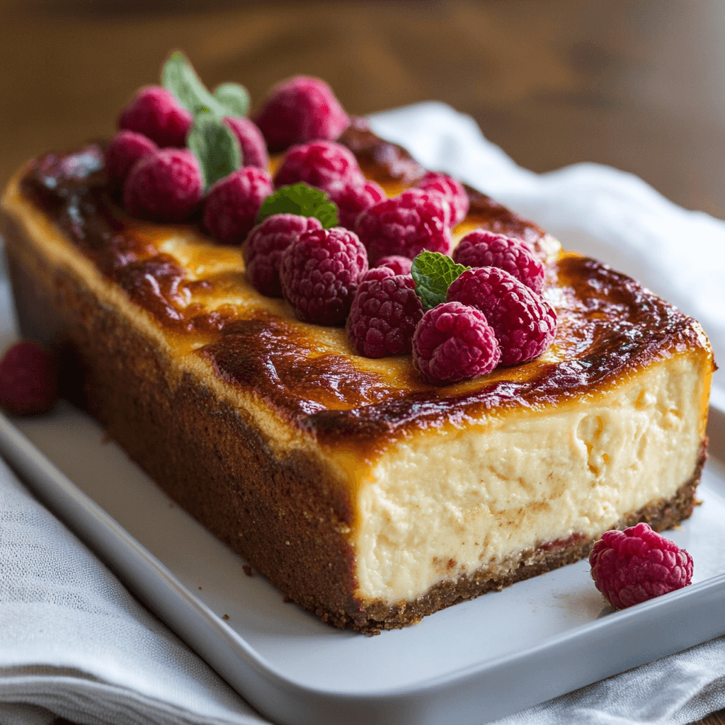 loaf pan basque cheesecake recipe